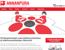 Tablet Screenshot of annanpura.fi